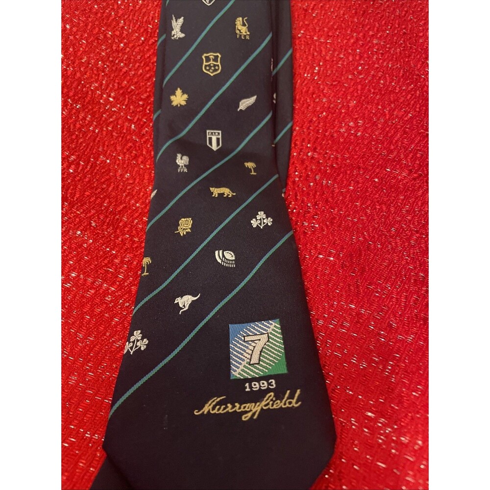 Rugby World Cup 1993 Men’s Tie Blue Vintage